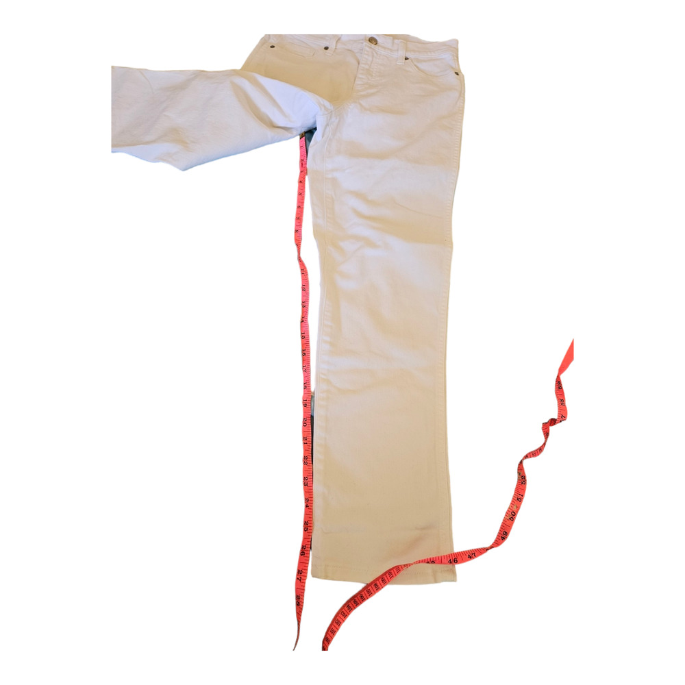 Banana Republic Factory Size 24/00 White Slouch Jeans - Picture 8 of 9